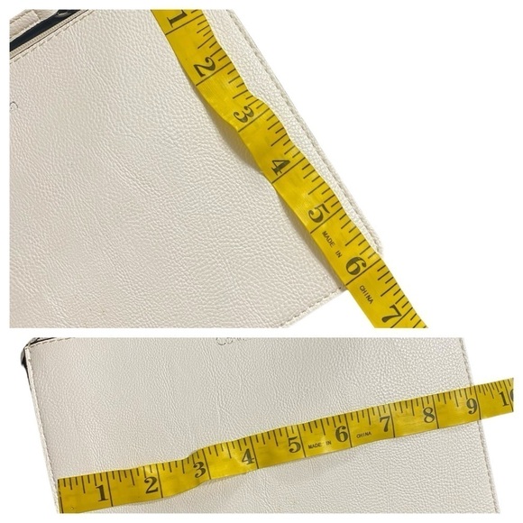 Calvin Klein white weave maxi tote bag with matching wristlet - Picture 16 of 16